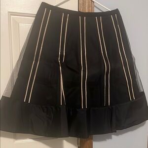 Victoria's Secret Black and Gold Ruffled Skirt